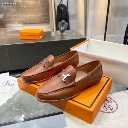 Hermes Loafer Brown For Women, Women’s Shoes
