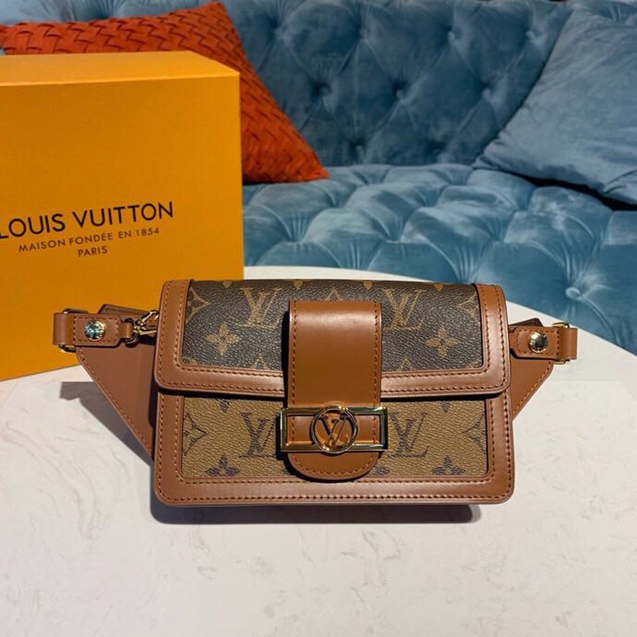 Louis Vuitton Dauphine Bumbag Monogram And Monogram Reverse Canvas For Women, Women’s Belt Bags 7.5in/19cm LV M44586