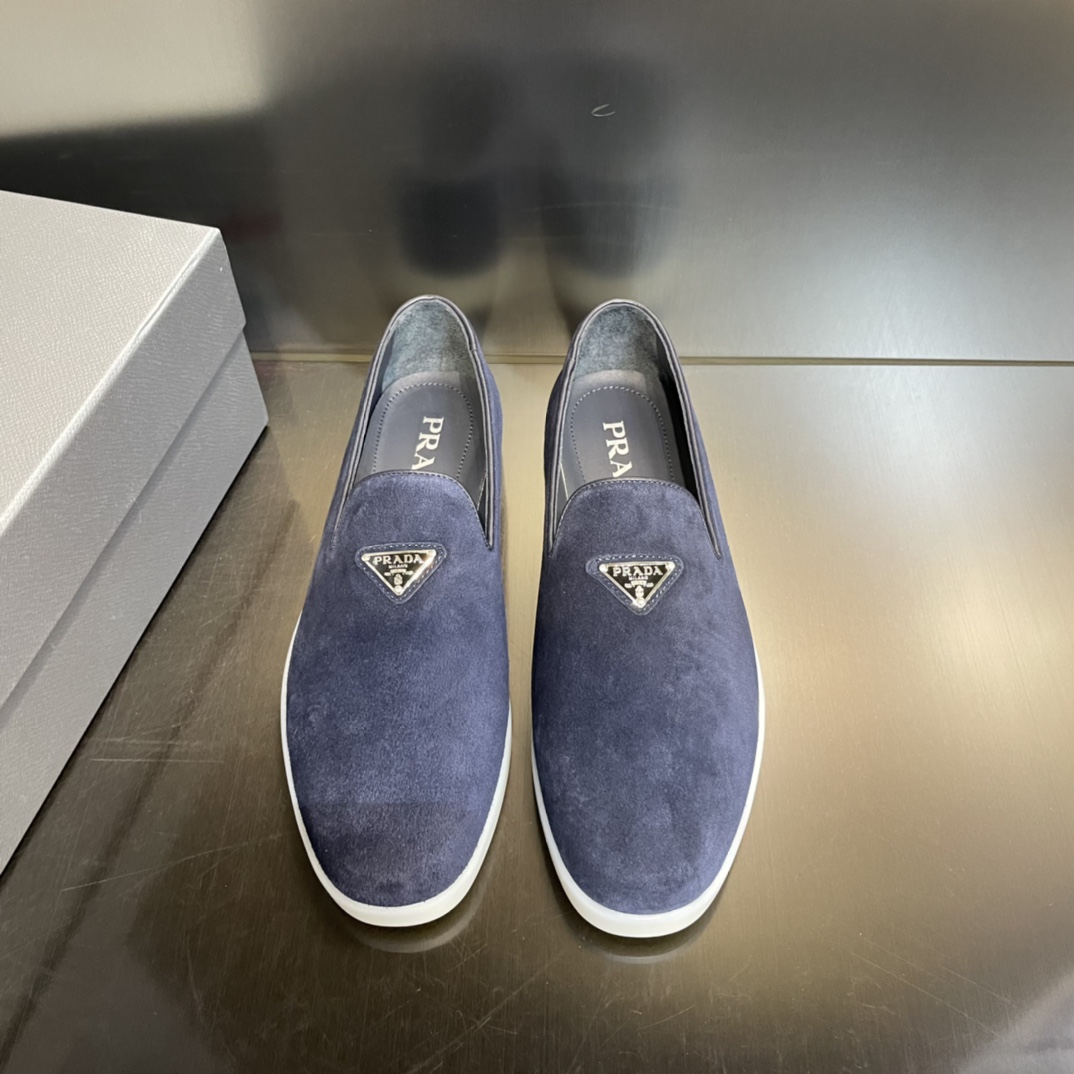 Prada Slippers Navy For Men 0.6in/15mm Prada 2DG121_103_F0008