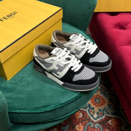 Fendi Match Low Tops In Black For Women 