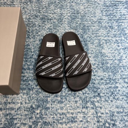 Balenciaga Pool Slide Sandal Black For Women