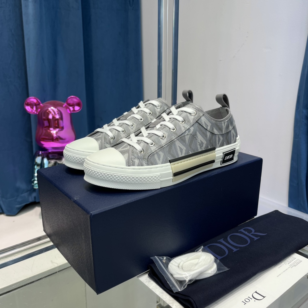 Christian Dior B23 Low-Top Sneaker Grey For Men CD 3SN249ZPP_H868