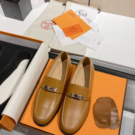 Hermes Destin Loafer Brown For Women, Women’s Shoes H212114Z