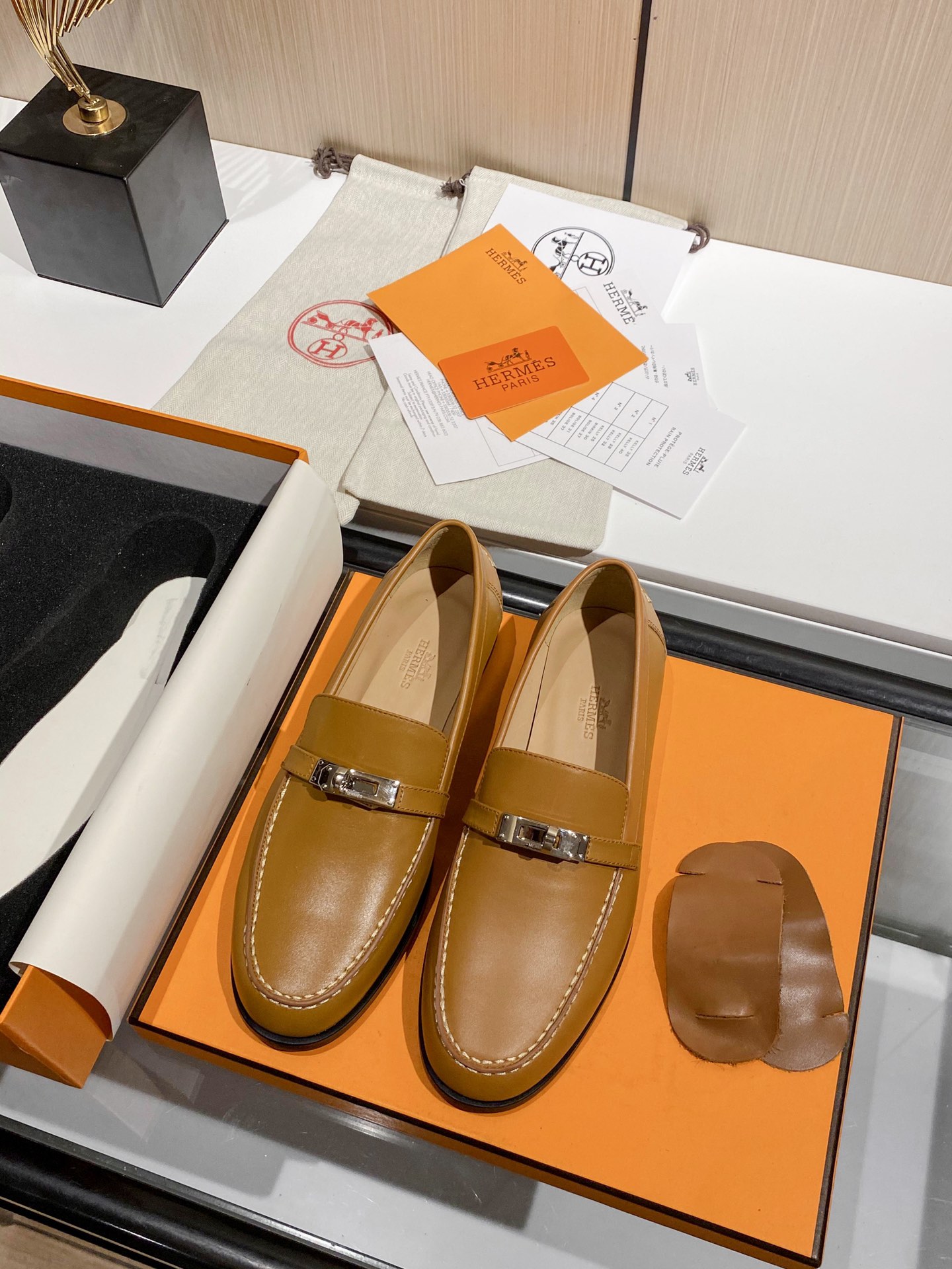Hermes Destin Loafer Brown For Women, Women’s Shoes H212114Z