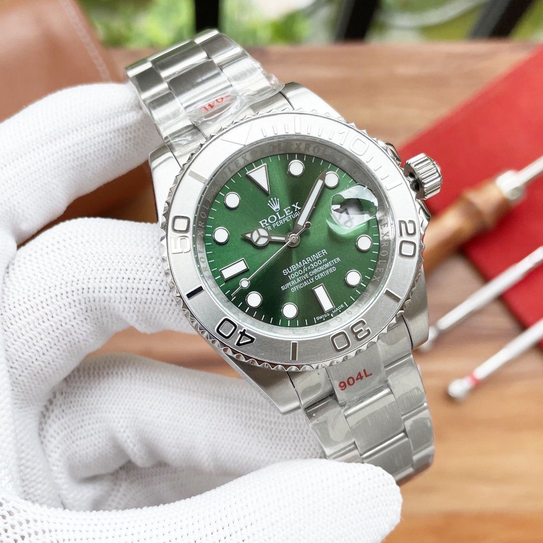 Rolex Submariner Date 41mm Silver Toned For Men