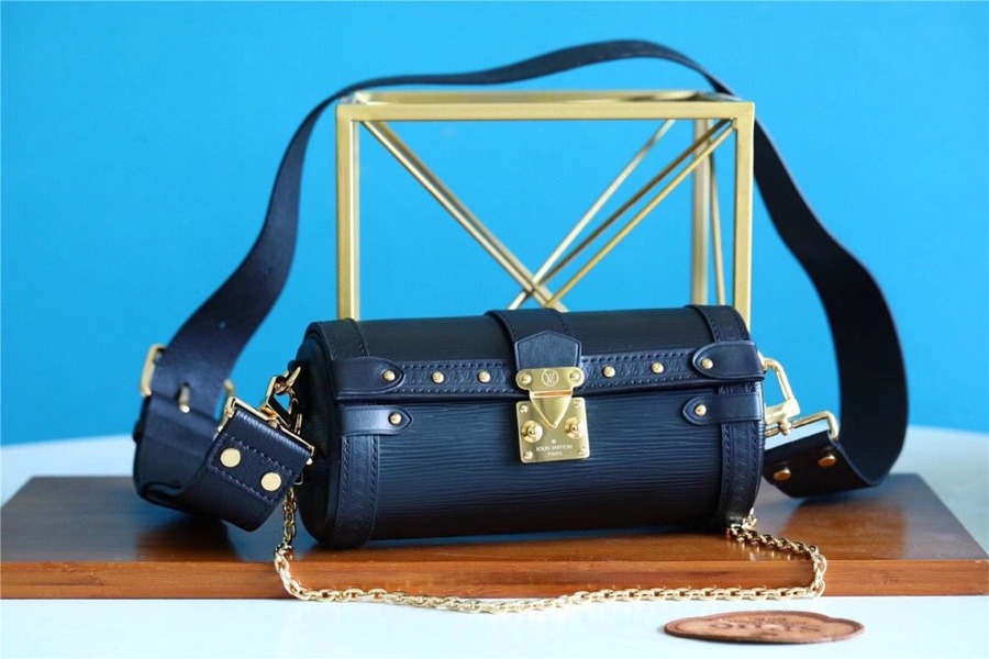 Louis Vuitton Papillon Trunk Epi Black For Women, Women’s Bags, Shoulder And Crossbody Bags 7.5in/19cm LV M58655