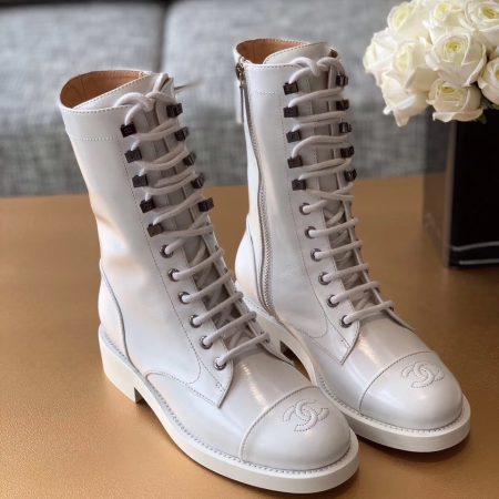 Chanel Lace-Ups White For Women, Women’s Shoes