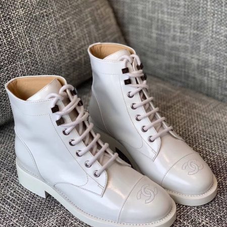 Chanel Lace-Ups White For Women, Women’s Shoes