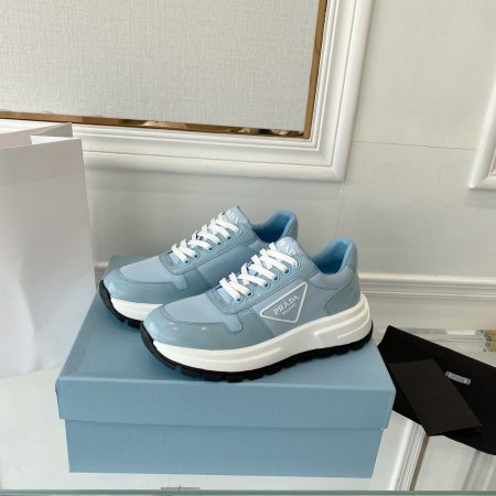 Prada Prax 01 Re-Nylon Gabardine Sneakers Blue For Women 1.8in/45mm Prada 