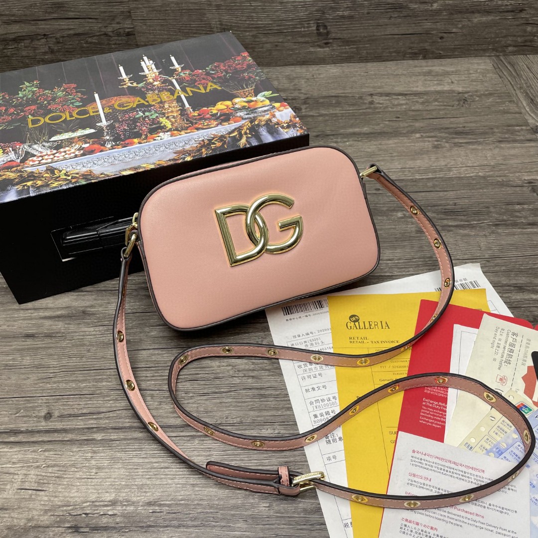 Dolce & Gabbana Crossbody 3.5 Bag Light Pink For Women 7.5in/19cm DG
