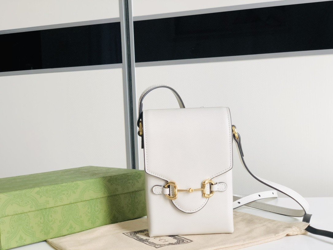 Gucci Horsebit 1955 Mini Bag For Women White 6.7in/17cm 625615