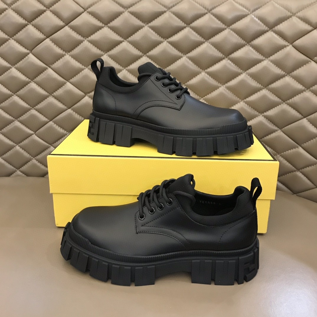 Fendi Force Low Tops Boots Black For Men 7L1451AD74F0ABB