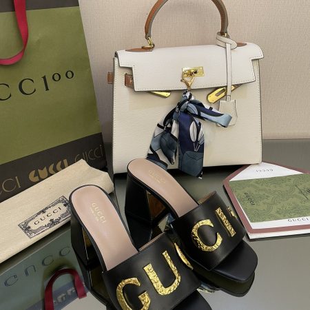 Gucci Women’s ‘GG’ Slide Sandal Black For Women GG
