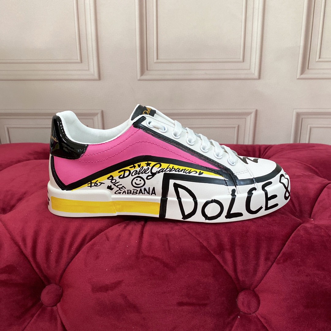 Dolce & Gabbana Limited Edition Portofino Sneakers White For Men DG Shoes