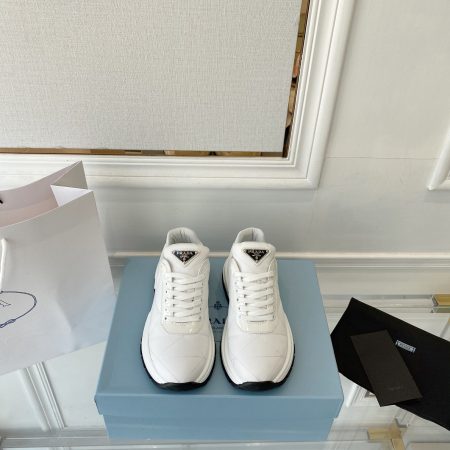 Prada Prax 01 Nylon Sneakers White For Women Prada P00618382