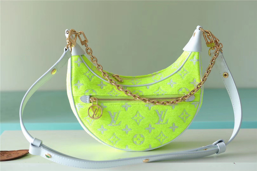 Louis Vuitton Loop Monogram Yellow For Women, Women’s Handbags, Shoulder Bags And Crossbody Bags 9.1in/23cm LV M81484