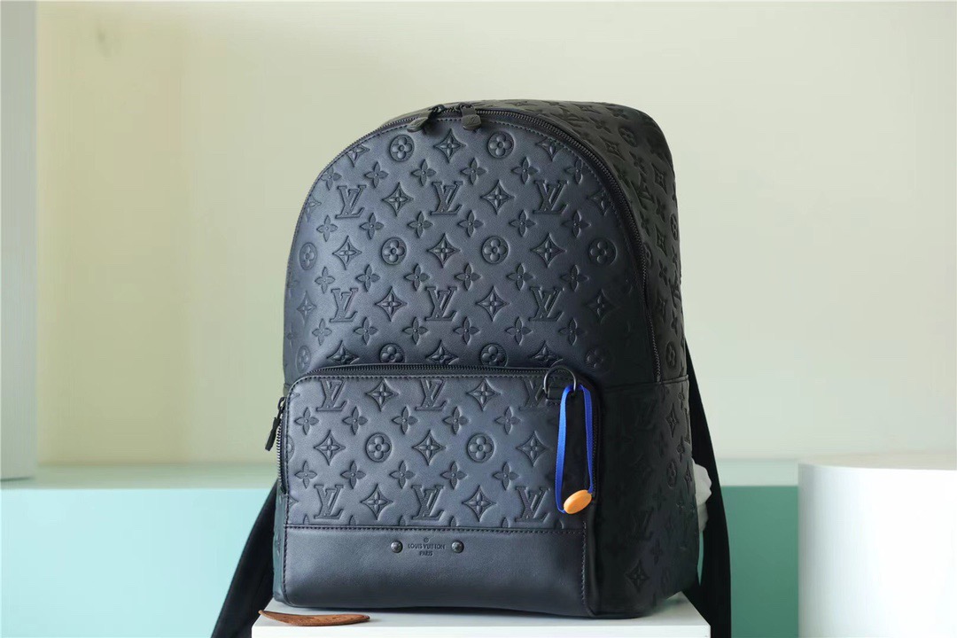 Louis Vuitton Racer Backpack Monogram Shadow Black For Men, Men’s Bags 41cm LV M46109