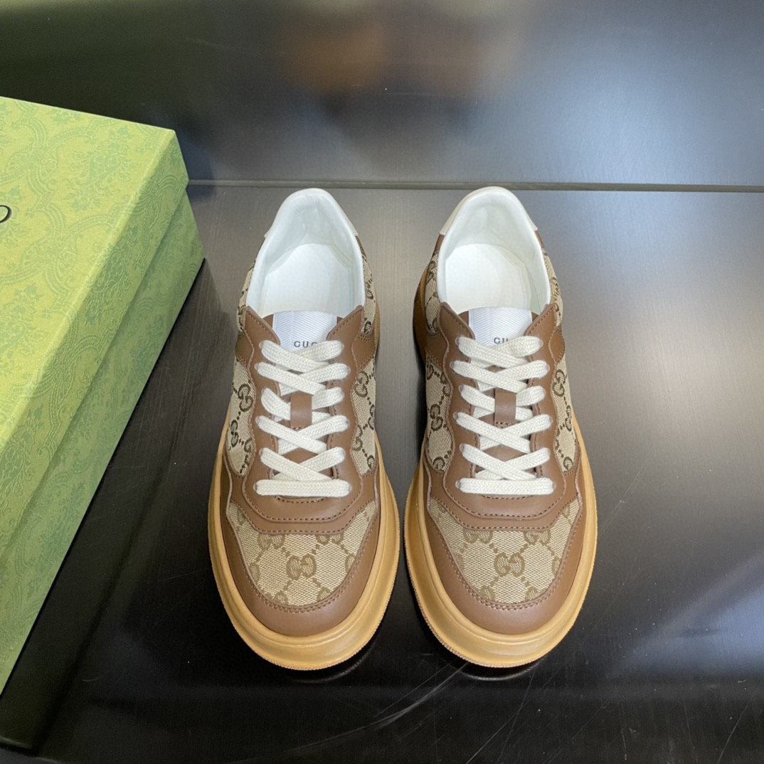 Gucci Men’s Gucci Sneaker Brown And Beige For Men 676092 UPG20 2866