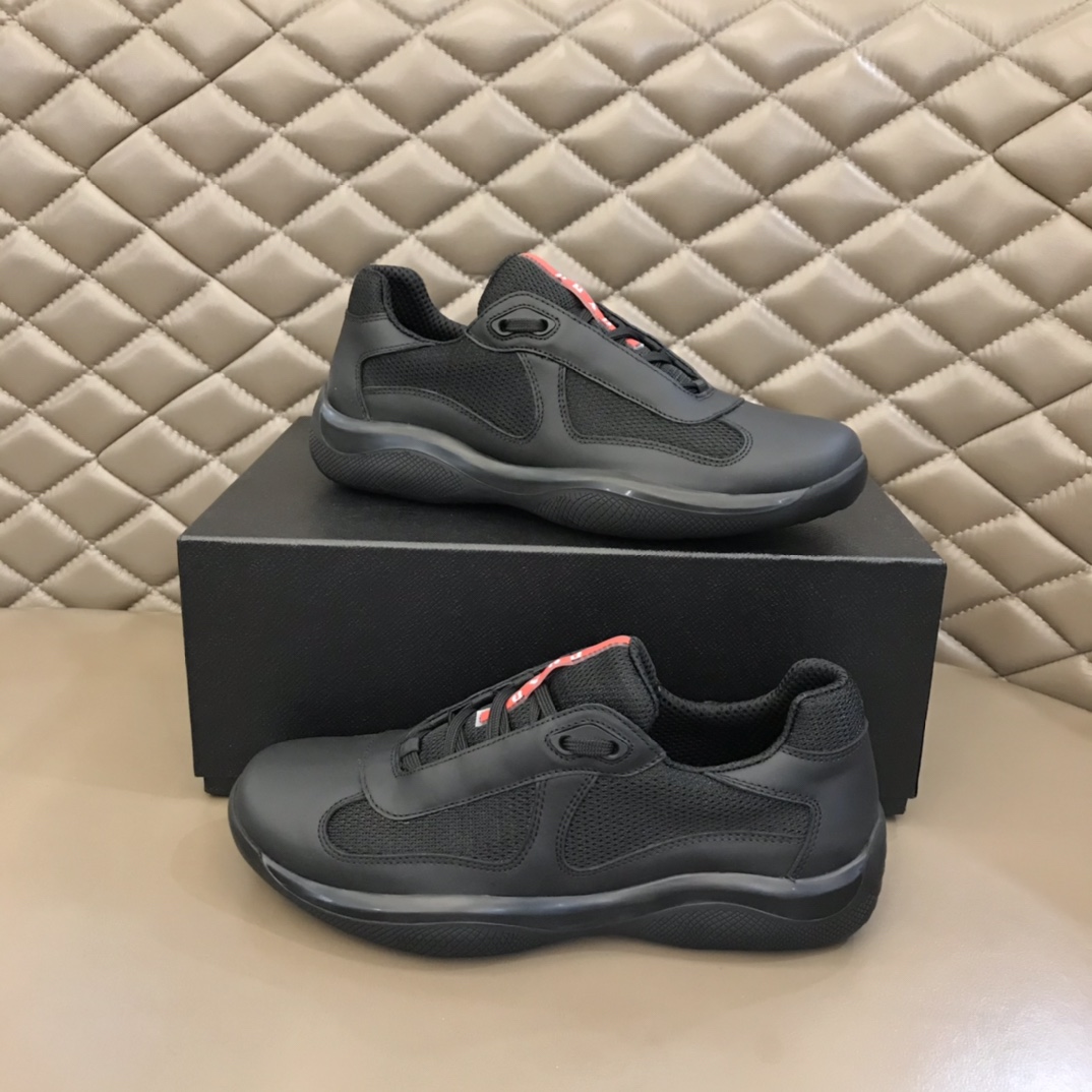 Prada America’s Cup Original Sneakers Black For Men 1.4in/35mm Prada PS0906_5RU_F0002