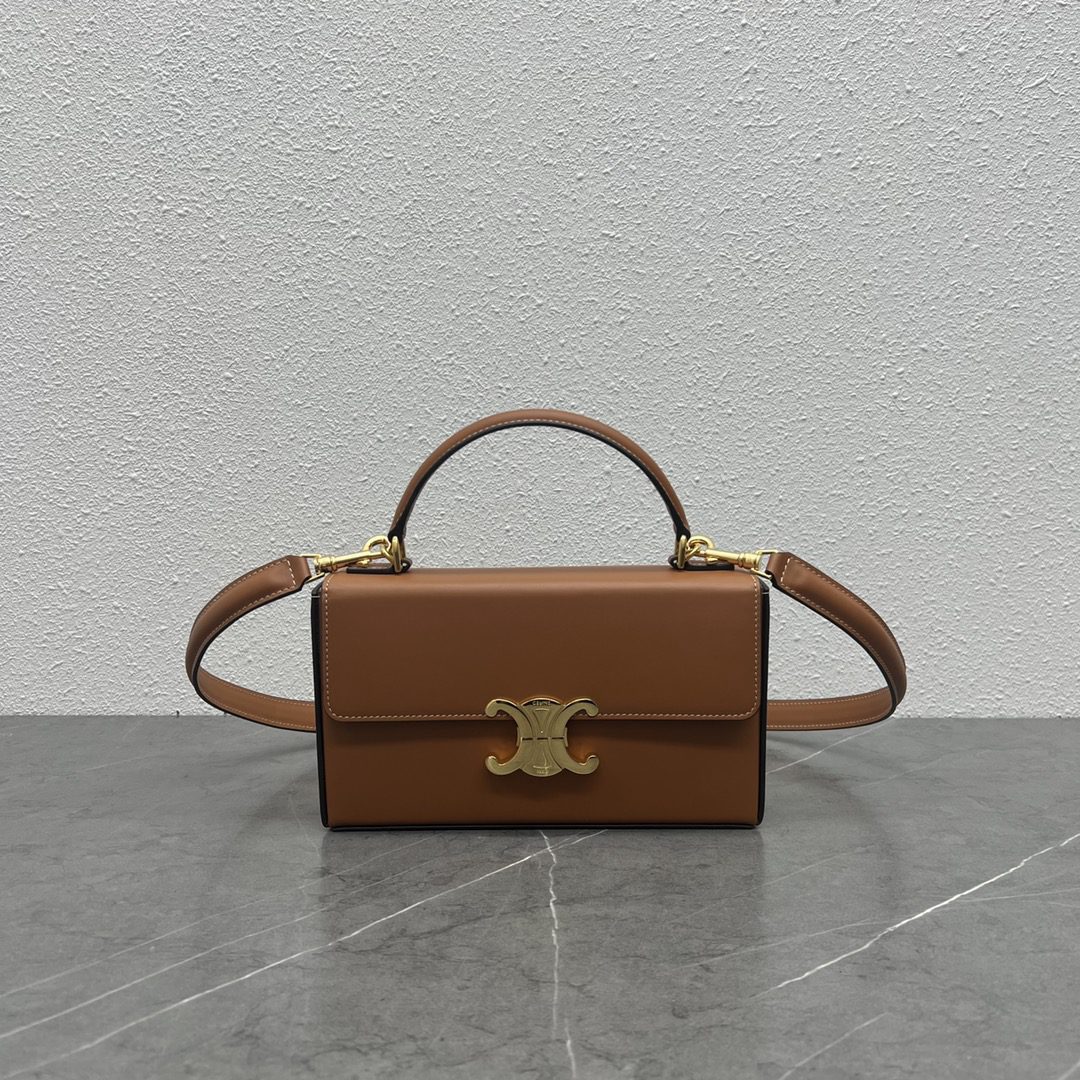 Celine Box Triomphe Tan For Women 9in/22cm 199993BFN.04LU