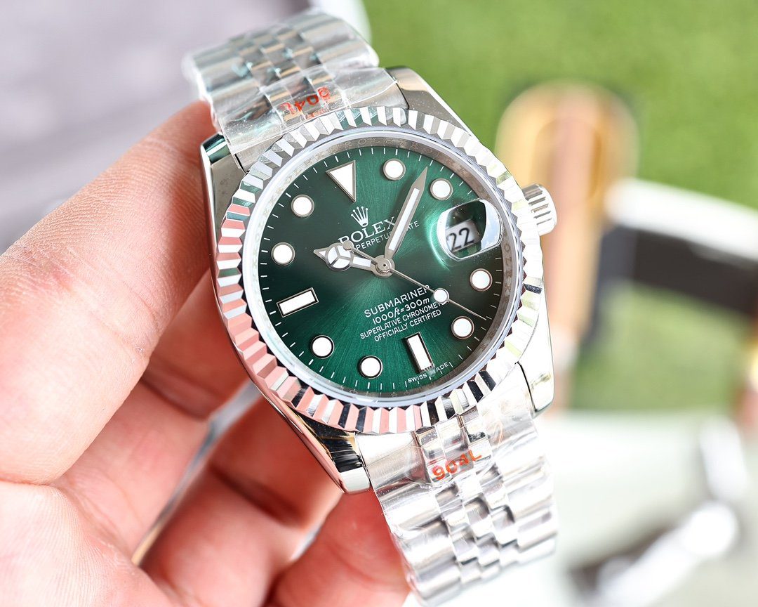Rolex Submariner Date 41mm Silver Toned For Men