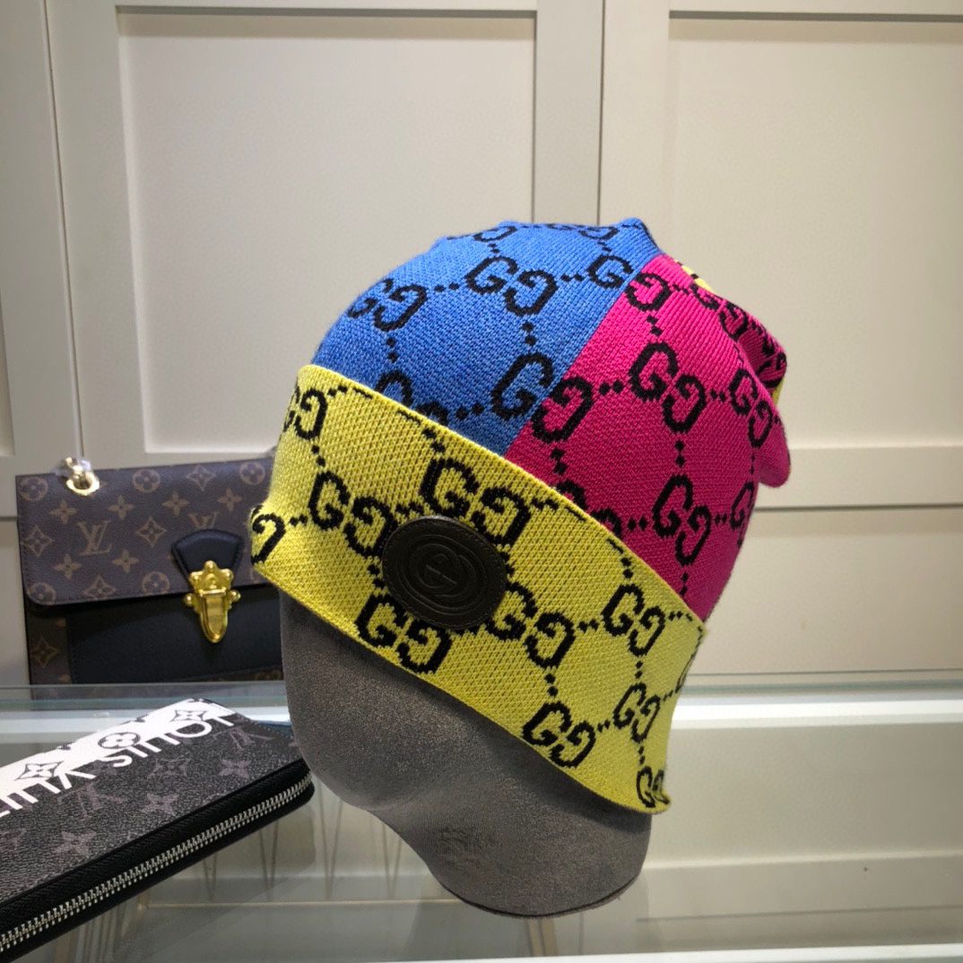 Gucci Beanie Cashmere In Multiple Color