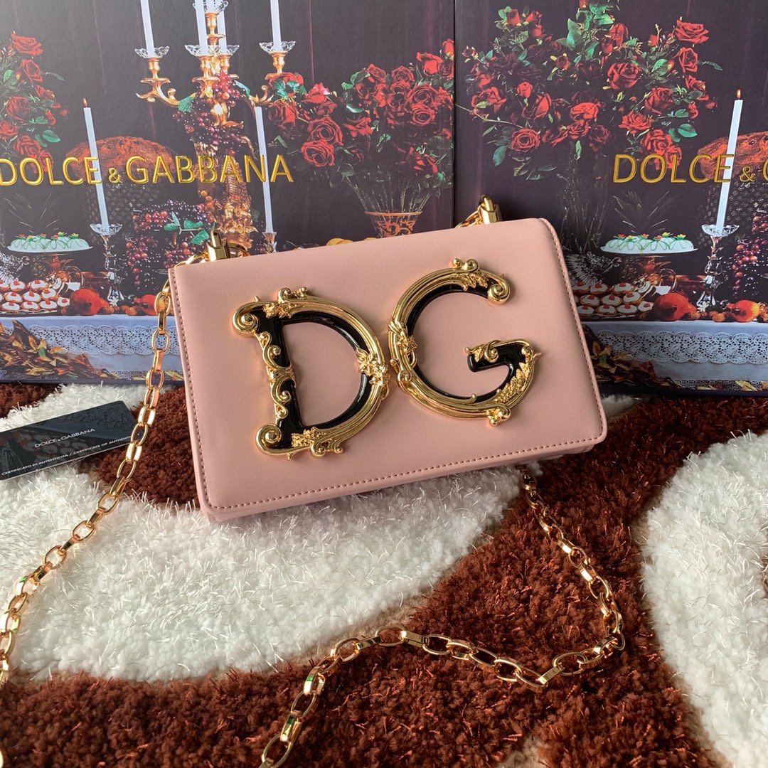 Dolce & Gabbana DG Girls CrossBody Bag Pink For Women 8.3in/21cm DG BB6498AZ80180412
