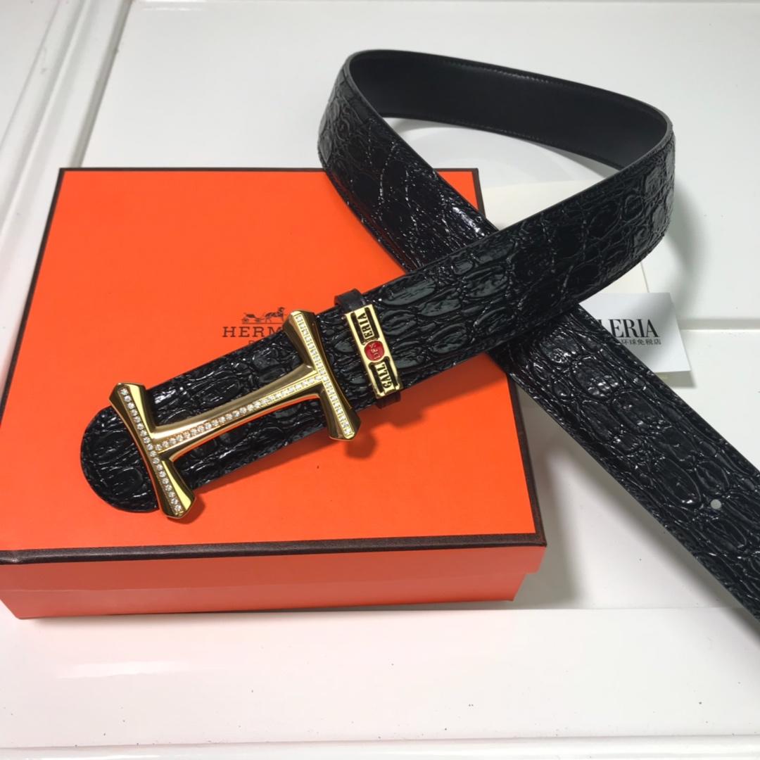 Hermes Mors H Belt Buckle & Strap Black For Women, Women Belt