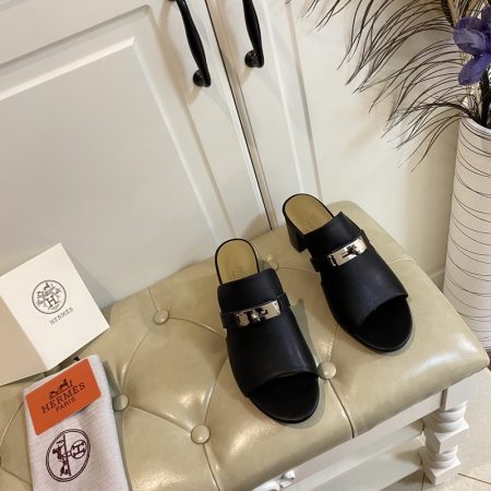 Hermes Candy Sandal Black For Women, Women’s Shoes H211070Z