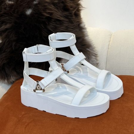 Hermes Enid Sandal White For Women, Women’s Shoes H221033Z 90360
