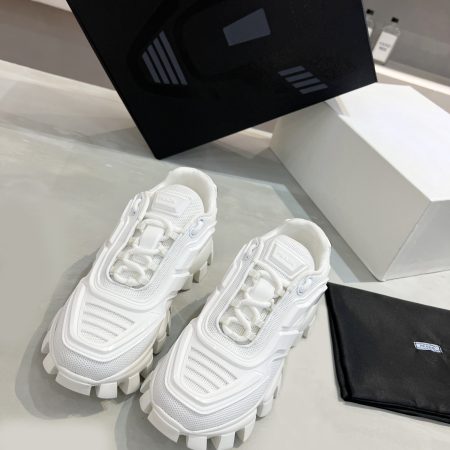 Prada Cloudbust Thunder Sneakers White For Women Prada  1E819L_3KR2_F0009_F_050