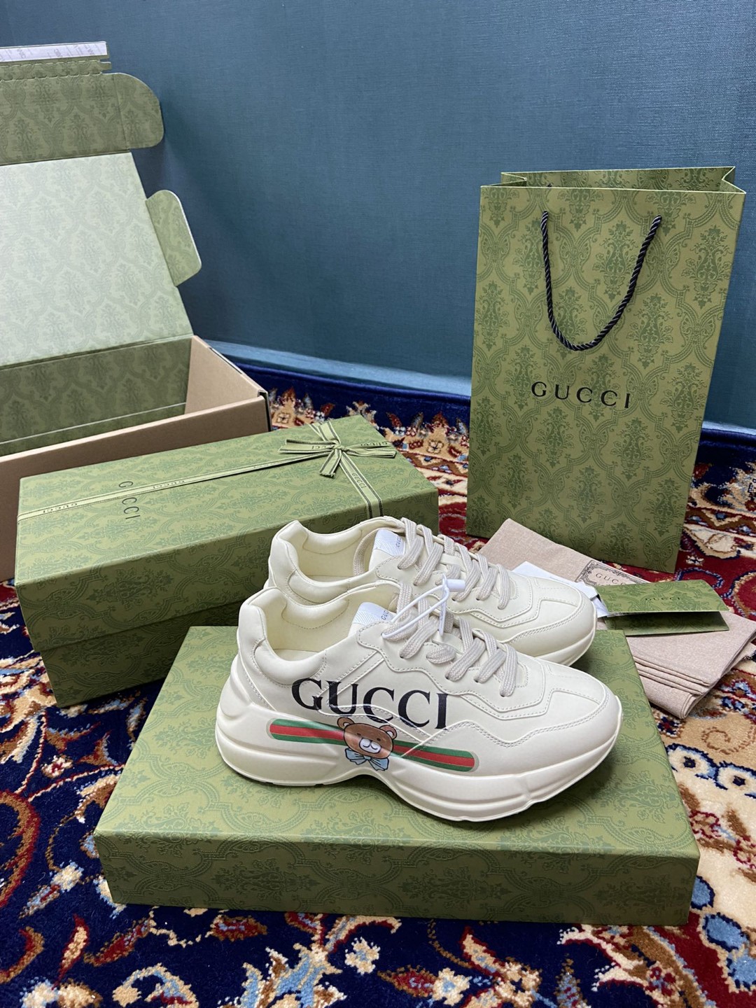 Gucci KAI x Gucci Rhyton Sneaker White Ivory For Men 660020-DRW00-9522