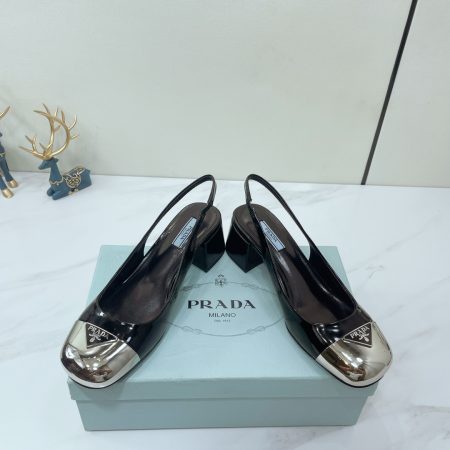 Prada Prada – Color Block With Rear Bridle Block Black For Women Prada