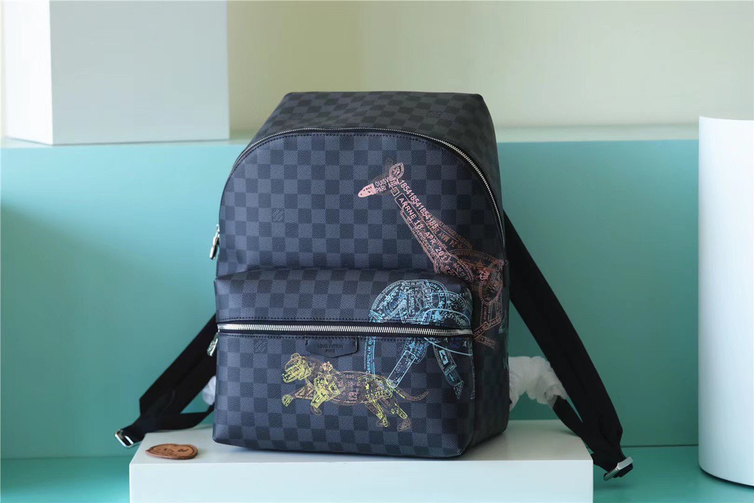 Louis Vuitton Discovery Backpack Damier Graphite Canvas For Men, Men’s Bags 40cm LV N45275