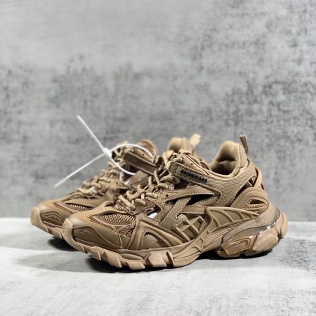 Balenciaga Track.2 Clear Sole Trainers Brown For Women