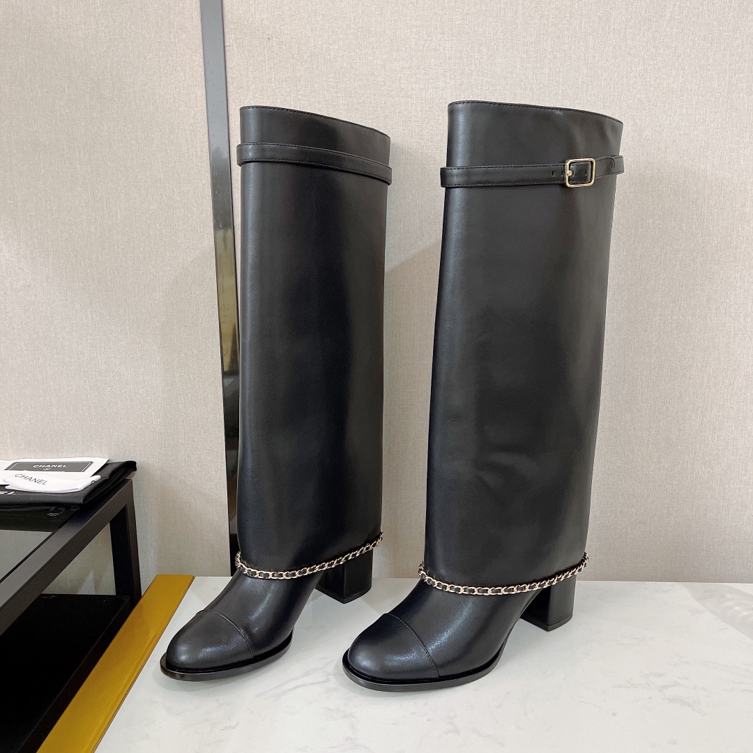 Chanel Women’s High Boots Black For Women 2.5in/6.5cm
