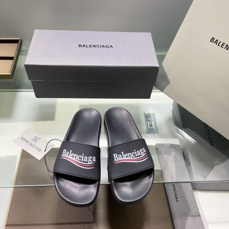 Balenciaga Pool Slide Sandal Black For Women