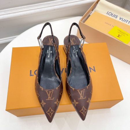 Louis Vuitton Magnetic Slingback Pump Brown For Women LV