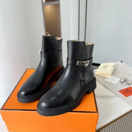 Hermes Veo Ankle Boot Black For Women, Women’s Shoes H221827ZH01435