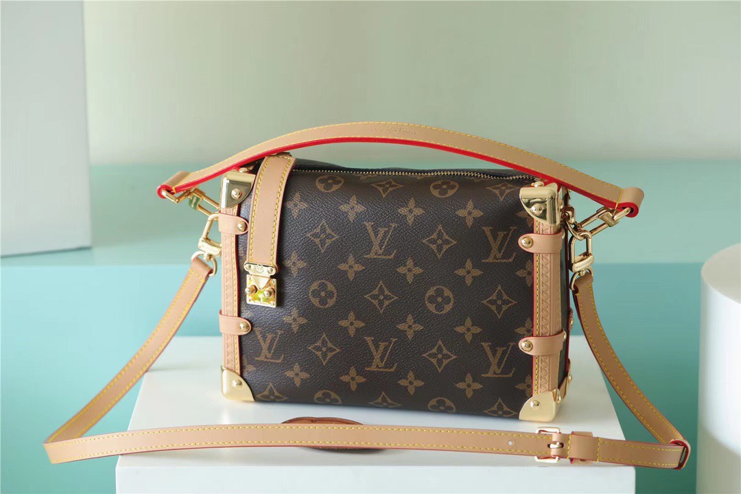 Louis Vuitton Side Trunk PM Monogram Canvas For Women, Women’s Bags, Shoulder And Crossbody Bags 8.3in/21cm LV