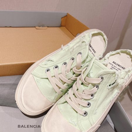 Balenciaga Paris Trainers Mule White For Women