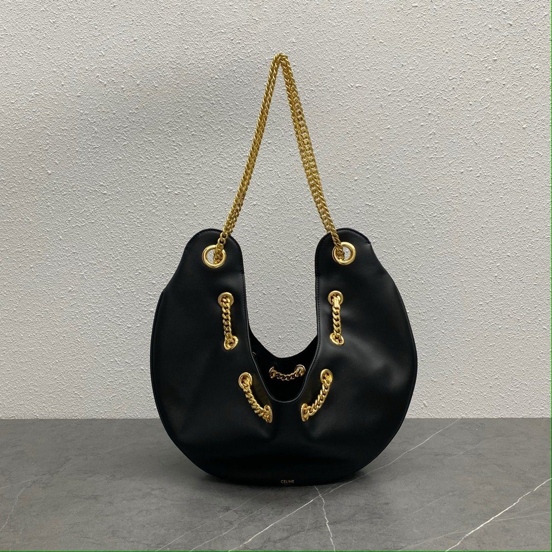Celine Large Ava Chain Black For Women 13in/33cmÂ
