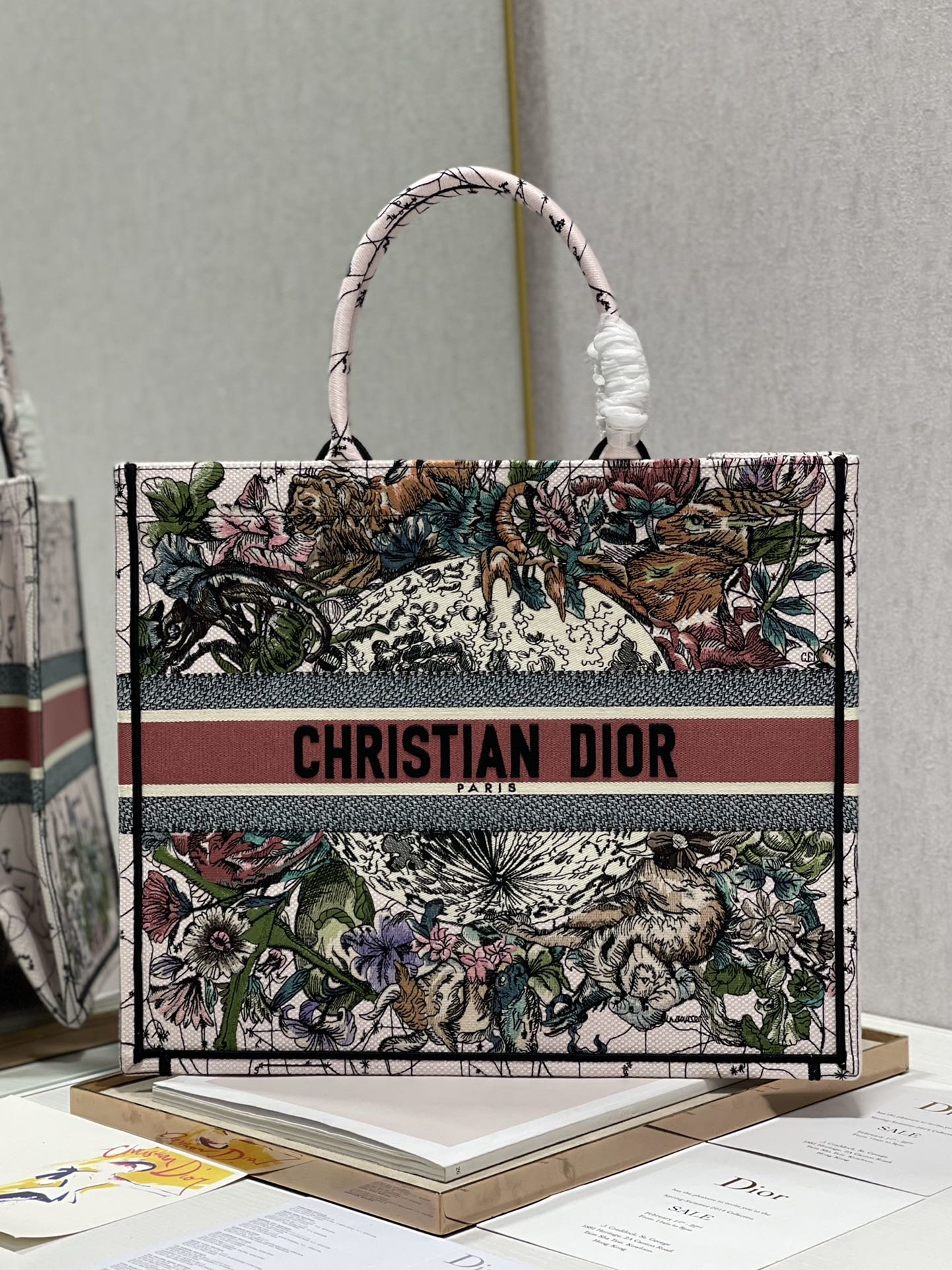 Christian Dior Large Dior Book Tote Multicolor Dior Constellation Embroidery, Multicolor, For Women Women’s Handbags, Shoulder Bags, 42cm CD