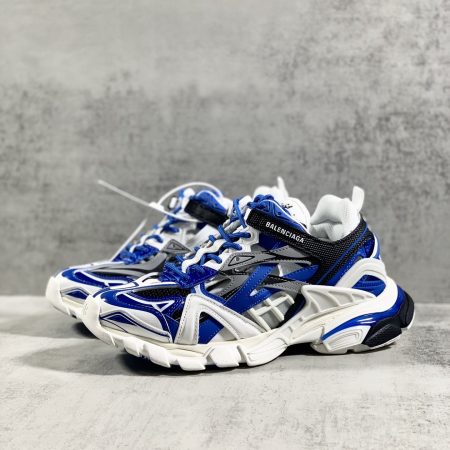 Balenciaga Track.2 Clear Sole Trainers White/Blue For Women
