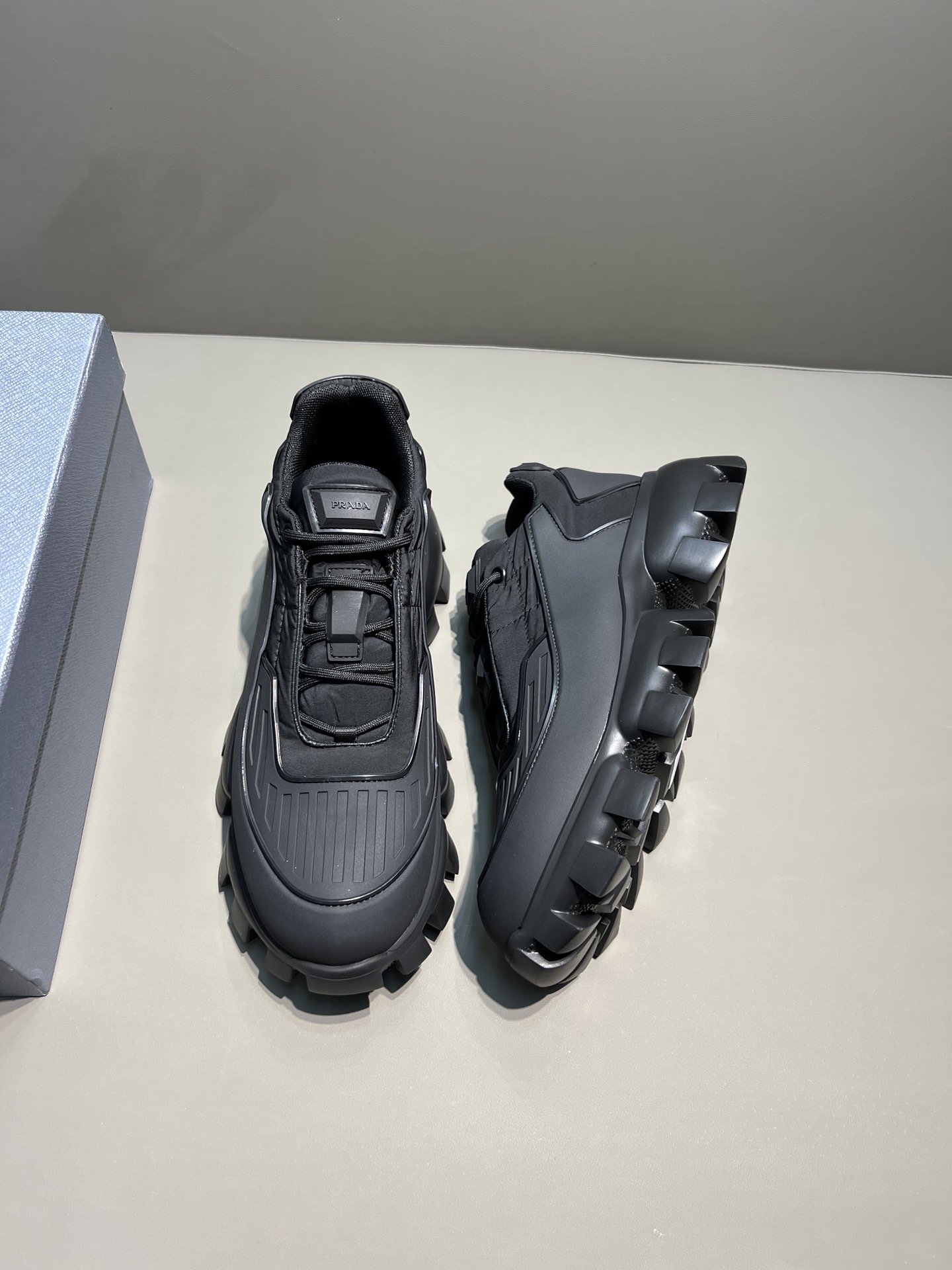 Prada Cloudbust Thunder Sneakers Black For Men 2in/50mm PRD