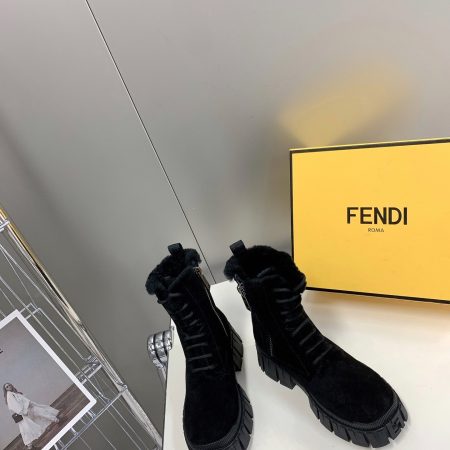 Fendi Force Boots Black For Women FF
