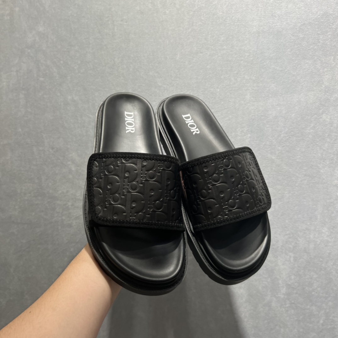 Christian Dior Alpha Sandal Black For Men CD