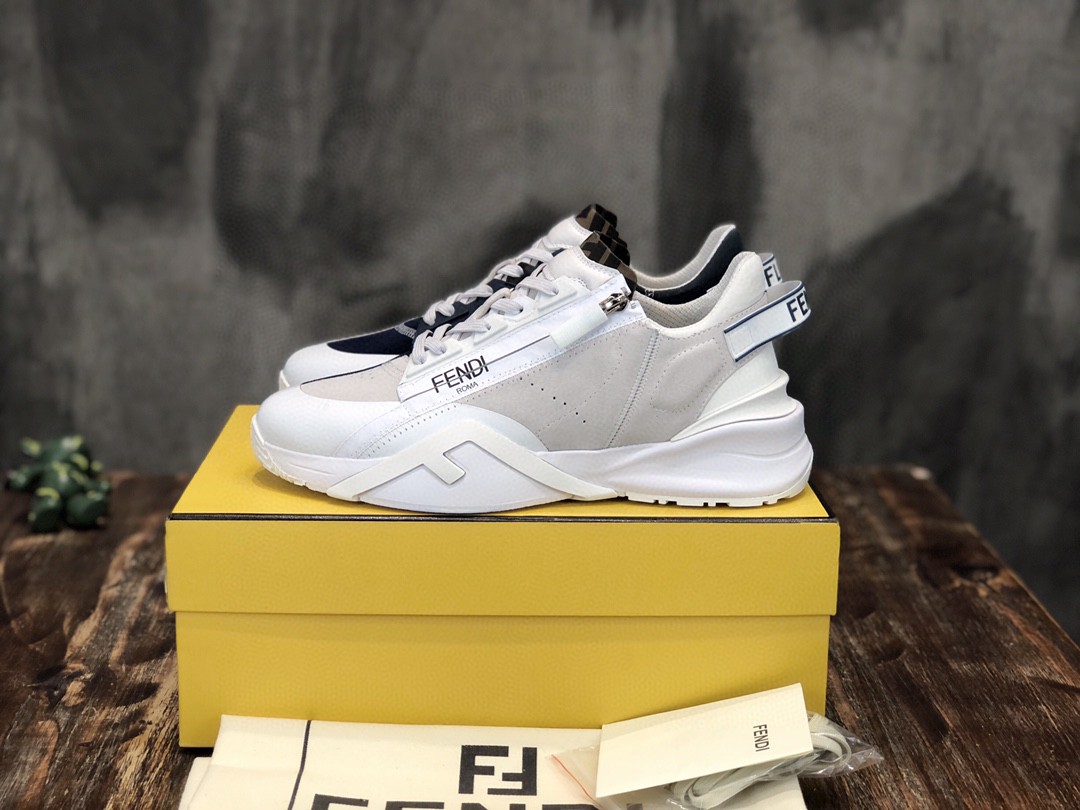 Fendi Flow Sneakers White For Men 7E1479AHGZF1FHI