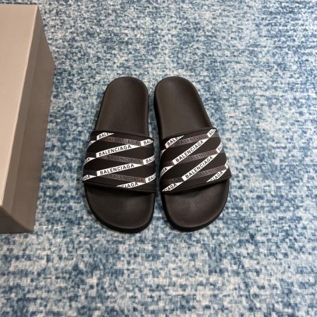 Balenciaga Pool Slide Sandal Black For Women