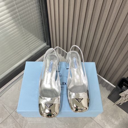 Prada Prada – Color Block With Rear Bridle Block Silver For Women Prada